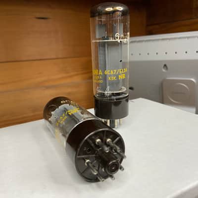 Mullard XF2 EL34 6CA7 Double O Getter - PAIR image 6
