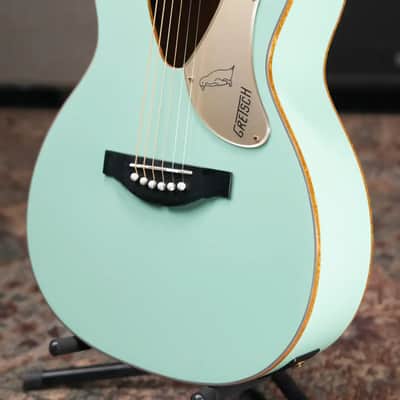 Gretsch G5021E Rancher Penguin Parlor Acoustic/Electric Guitar - Mint Metallic image 4