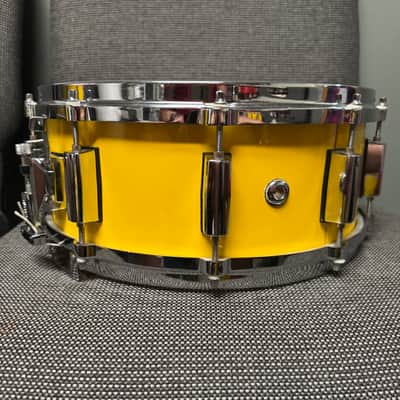 Pearl All Maple Shell Snare Drum - Yellow 14x5.5 image 4