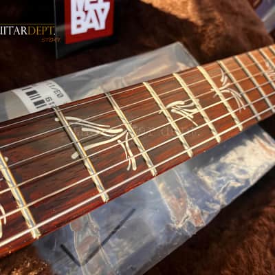 ♚AMAZING♚PRS Artist Custom PAULS GUITAR ♚ HONDURAN !♚ 'AAAAA' Flame ♚ BLACK GOLD ♚ Brushstroke Birds ♚7.6LB♚22*24 image 7