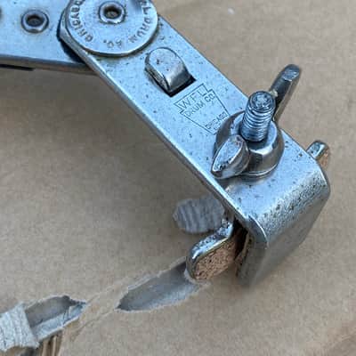 Vintage 1950‘s Ludwig WFL External Clamp-On Bass Drum Muffler in Nickel - Nice! image 2