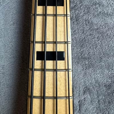 Vintage 1970s MIJ J.D. Lee Copy Jazz Bass Natural Maple Block Inlays Made in Japan image 6