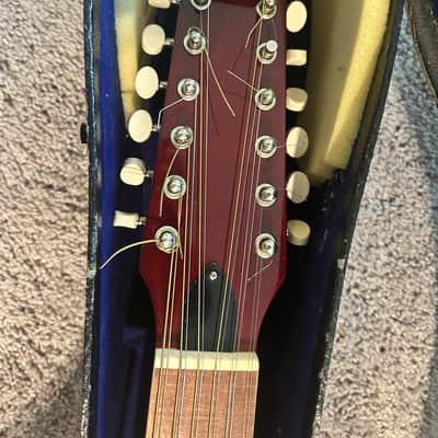 Trembita K-58 Kobza 7-Course / 14-String Ukrainian Folk Lute 2015 Hand-Painted w/ Case image 3