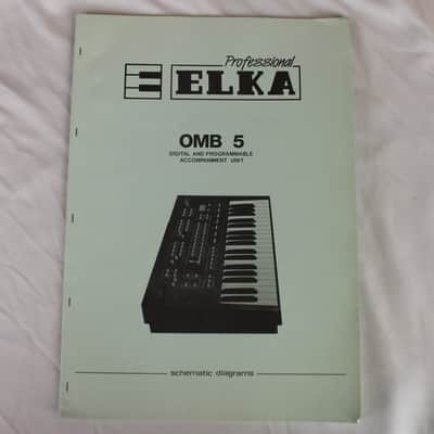 Professional Elka OMB 5 Keyboard Arranger Schematic Diagrams
