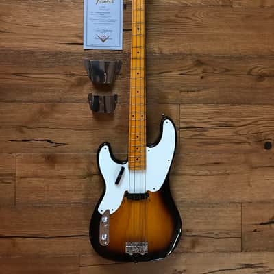 Fender Limited Edition 1955 Relic Precission Bass Left Handed 2015 Two Colour Sunburst image 1