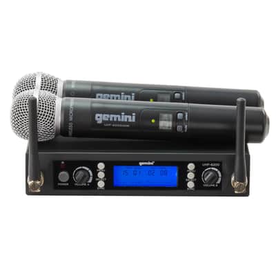 Gemini UHF-6200M Dual Channel Handheld UHF Wireless System image 1