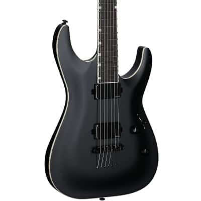 ESP LTD MH-1000B Baritone Electric Guitar, Black Satin, Open Box (Very Good) image 1