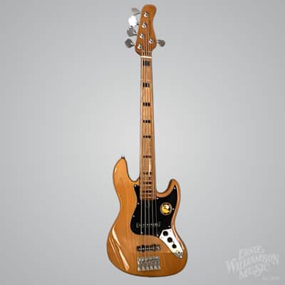 Sire Marcus Miller V5-5 String Bass Guitar, Roasted Maple Fingerboard, Natural image 5