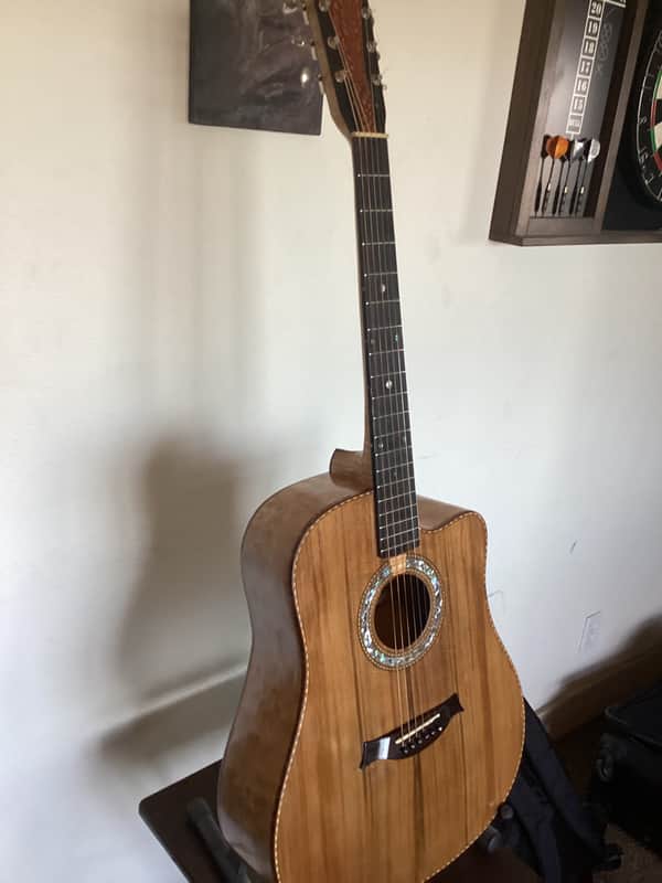 Chaker Guitars Rare woods custom dreadnought 2014 - French rub image 1