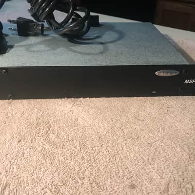 Biamp MSP11 Digital Signal Processor: leveling, compression, limiting, soft-gating, 1/3-octave + parametric EQ, and high-pass/low-pass filters. Includes power supply, input output connectors & rack mount bolts and washers image 3