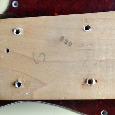 Fender jazz bass matching-head 1969 - Olympic white image 4