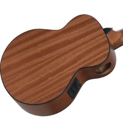 HEX BB200E M/BT Travel Mini Acoustic Guitar Black Satin Fishman Preamp Pickup Slotted Headstock image 5