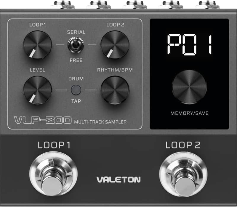 Valeton VLP-200 Multi-Track Sampler Looper Guitar Pedal image 1