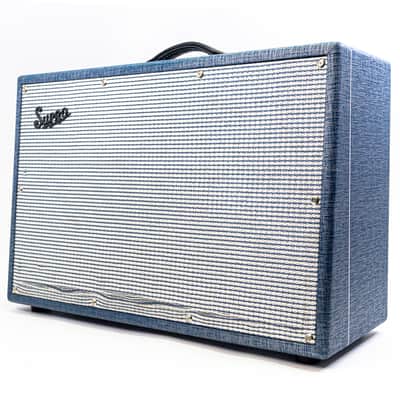 Supro Neptune 1685RT 25-Watt 2x12" Tube Combo Amp with Reverb & Tremolo image 5