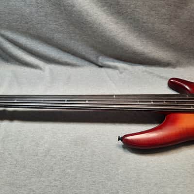 Ibanez SRD905F-BTL Bass Workshop Fretless Soundgear - Brown Topaz Burst Low Gloss image 8