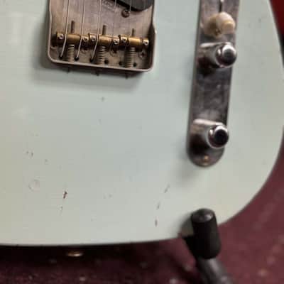 Valkenburg USA SH “Knackered” Sky Blue 2023 – Aged Finish, Handwound Pickups, Boutique Tele Killer image 6
