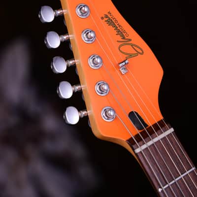 Dhatarattha DST HH Bright Orange – Roasted Maple Neck, Stainless Steel Frets image 8