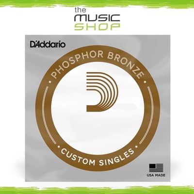 D'Addario Single Phosphor Bronze .026 Gauge Acoustic Guitar String - PB026 image 1