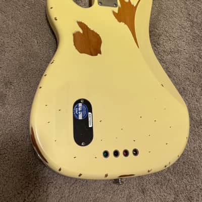 ESP LTD TS-4 Tommy Stinson Signature 2013 - 2015 - Distressed Vintage White image 9