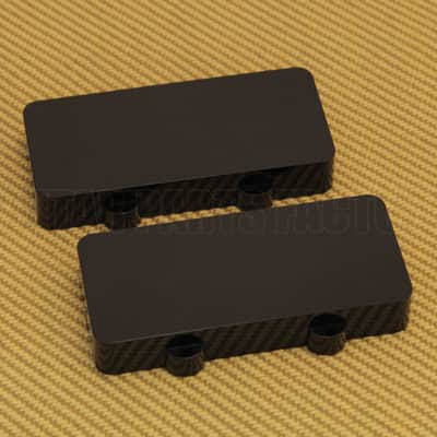 PCJZBNH Black Pickup Cover Set for Fender Jazzmaster® No Pole Piece Holes