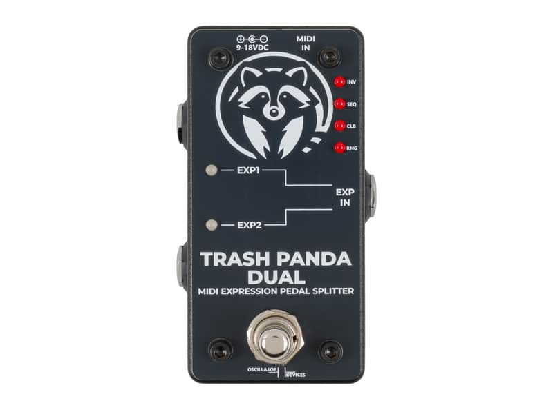 Oscillator Devices Trash Panda Dual MIDI Controllable Expression Pedal Splitter image 1