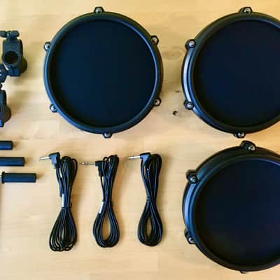 NEW -3 PACK- Alesis Nitro 8 Inch SINGLE-ZONE Mesh Tom Pad Expansion- 8" Drum, Clamp, Cable - DMPad image 1