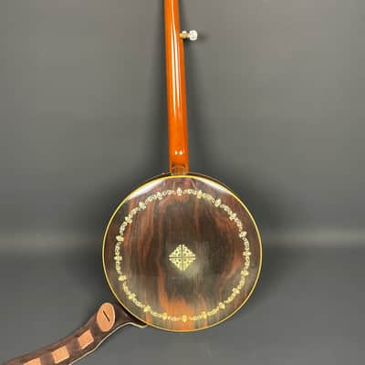 Ventura 5-String Resonator Banjo MIJ Japan c. 1970s w/ Hard Case image 2