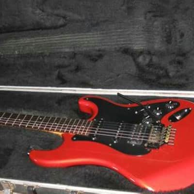 USA Kramer Pacer Deluxe 1985 Candy Apple Red schaller pups floyd rose with freedom hard case image 17