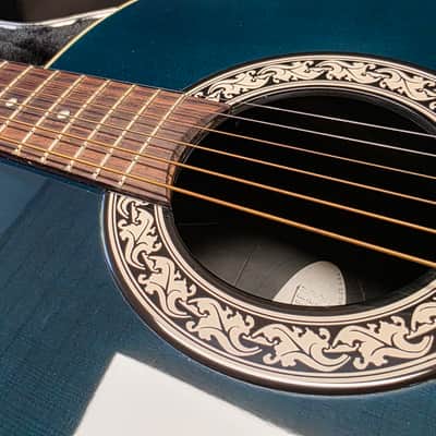 1993 Ovation American 1111 Balladeer RARE Cadillac Green USA CASE QUEEN TIME CAPSULE Acoustic Electric Deep Bowl Lyrachord Guitar image 6