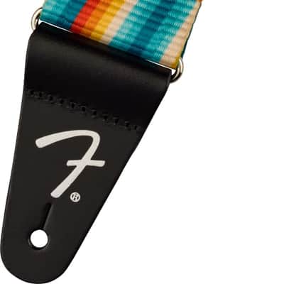 Genuine Fender Retro Series Guitar Strap, Rainbow image 2