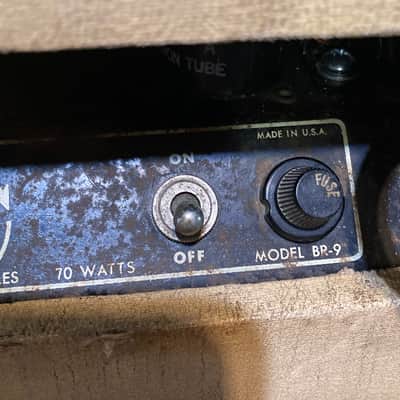 Gibson BR-9 10-Watt 1x8" Guitar Combo 1948 - 1950 - Ivory Leatherette with Trapezoid Grille image 7
