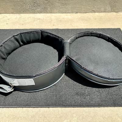 Beato Pro 1 - 5.5x14” Snare drum bag with Grey webbing 2024 - Black with Grey handles image 4
