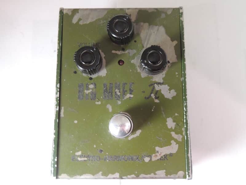 Vintage Electro Harmonix Tall Font Big Muff Pi Fuzz Pedal Made in Russia Sovtek image 1