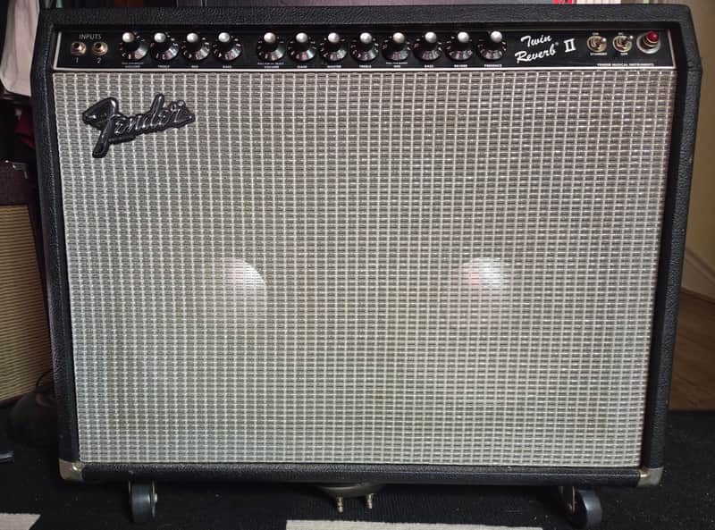 Fender Twin Reverb II 2-Channel 105-Watt 2x12" Guitar Combo 1983 - 1986 - Black image 1