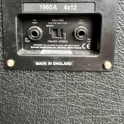 Marshall 1960A Lead 300-Watt 4x12" Angled Guitar Speaker Cabinet 1998 - Present - Black image 7