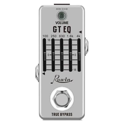 Rowin Guitar Equalizer Pedal 5-band Graphic EQ Frequency Compensator ±18dB Range LEF-317A, FREE PICKS + HOLDER+ FREE SHIP USA image 2