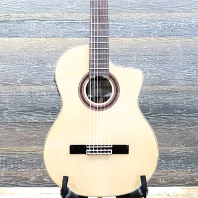 Cordoba GK Studio Negra Solid European Spruce Top Flamenco Electro-Classical Guitar image 1