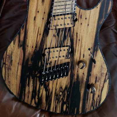 Mayones Regius VF 7 25.4"-27" Pale Moon Ebony TEW Neck TEW Body Bare Knuckle Pickups Ceramic Warpig image 16
