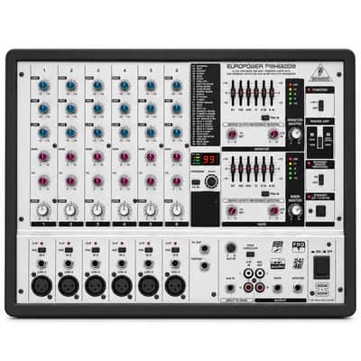 Behringer EUROPOWER PMX660M 600W 8-Ch Powered Mixer (NOT FUNCTIONING) - For Parts or Repair image 1
