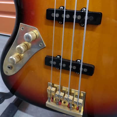 ESP Made in Japan Custom Order Left Handed Fretless Jazz Bass Sunburst image 3