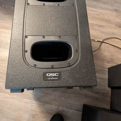 QSCK12.2 12'' Active 2-Way Loudspeaker (Pair), QSC KS112 Powered Subwoofer (pair), 2 Mounting Poles image 16