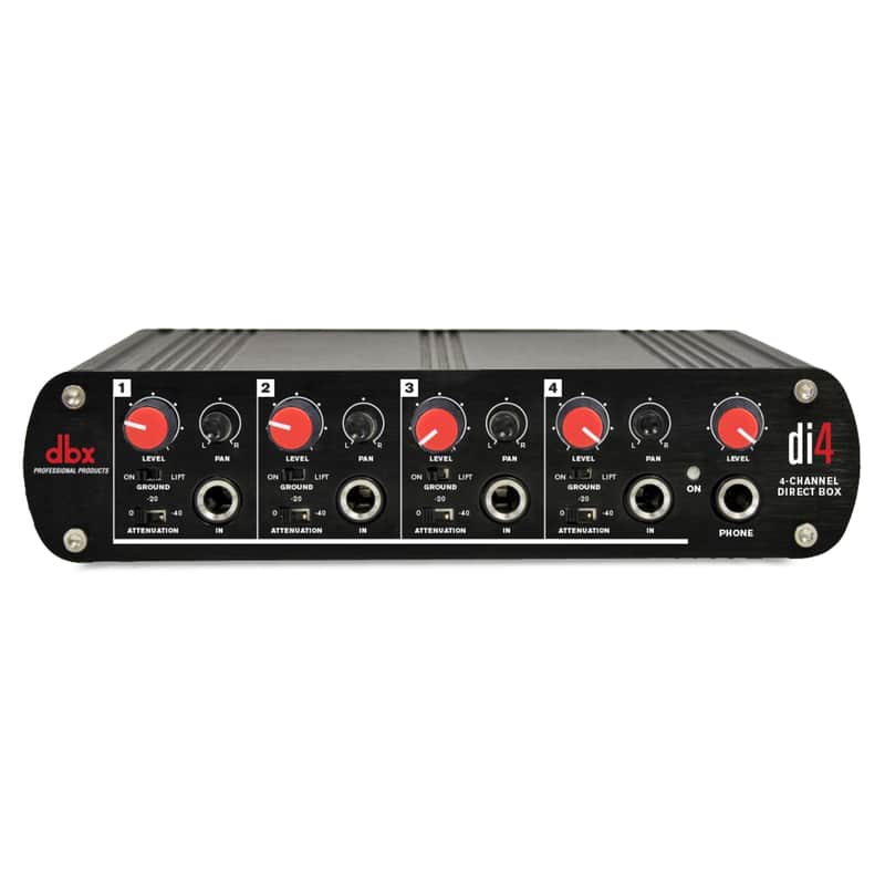 dbx Di4 Active 4-Channel Direct Box, w/Line Mixer image 1