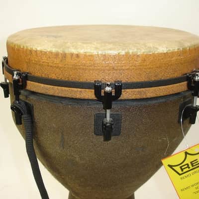 Remo Mondo Key-Tuned Djembe Earth, 14" x 27" - Earth Finish image 8