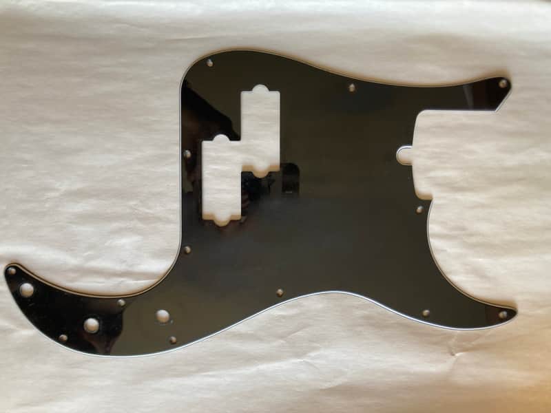 Vintage Precision Bass Style Pickguard - Black image 1