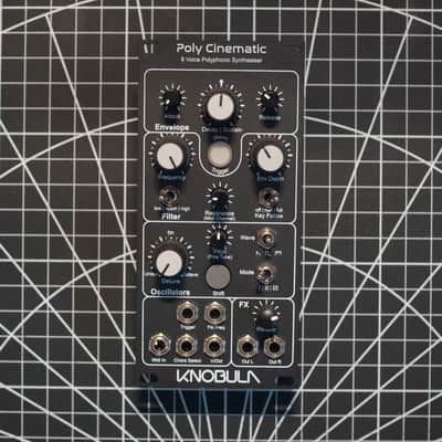 Knobula Poly Cinematic 8-Voice Polyphonic Synthesizer Eurorack Module 2022 - Present - Black image 1