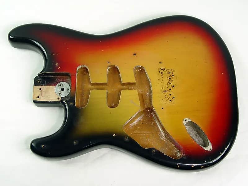 Fender Stratocaster Hardtail Left-Handed 3-Bolt Body 1971 - 1977 image 1