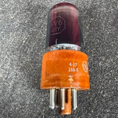 Vintage GE JAN 6V6GTY Single Amplifier Power Tube 6V6 General Electric #239 image 4