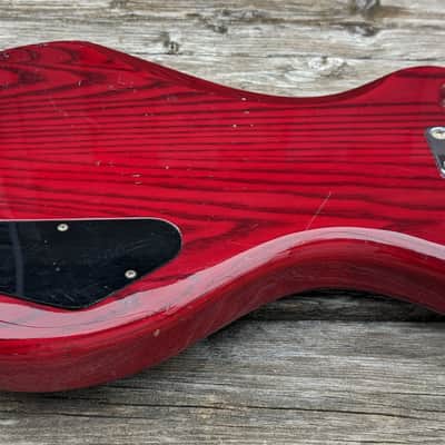 Lefty 1983 Quest by Vantage travel bass 25" trans cherry - Made in Japan image 11