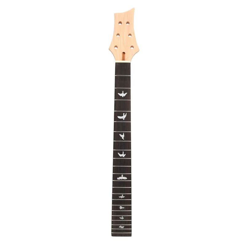 Electric Guitar Neck, 22 Frets Solid Wood Blackwood Fingerboard Replacement Guitar Neck for Guitar Repair Customization Beginners Professionals Musicians image 1