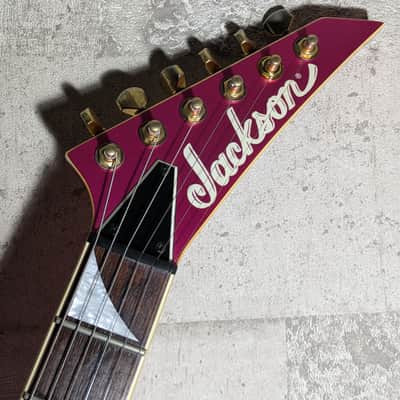 Jackson Japan Pro Series Randy Rhoads RR5 Rhoads 2009 Metallic Pink with Silver Bevels image 8